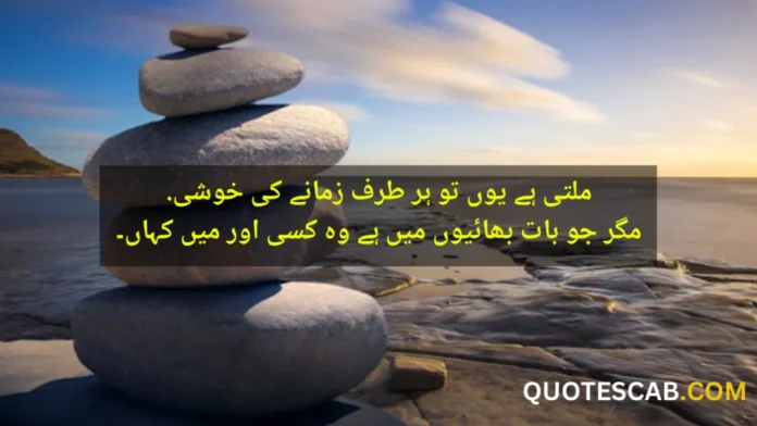 brother quotes in urdu​