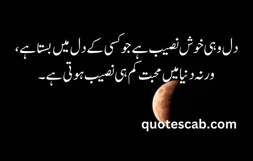 heart touching love quotes in urdu