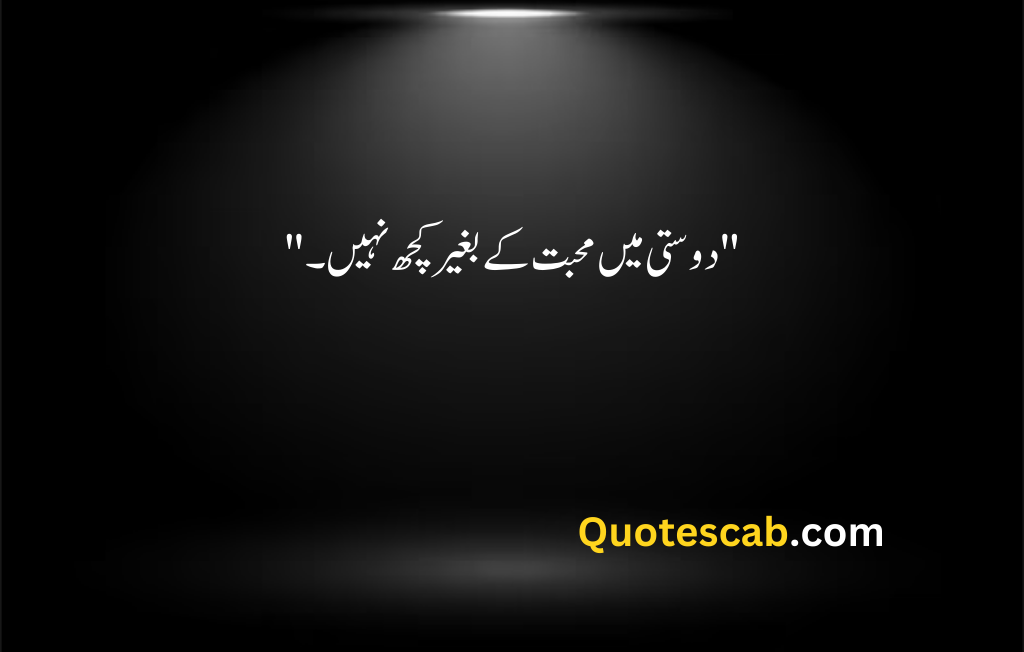 friendship quotes in urdu