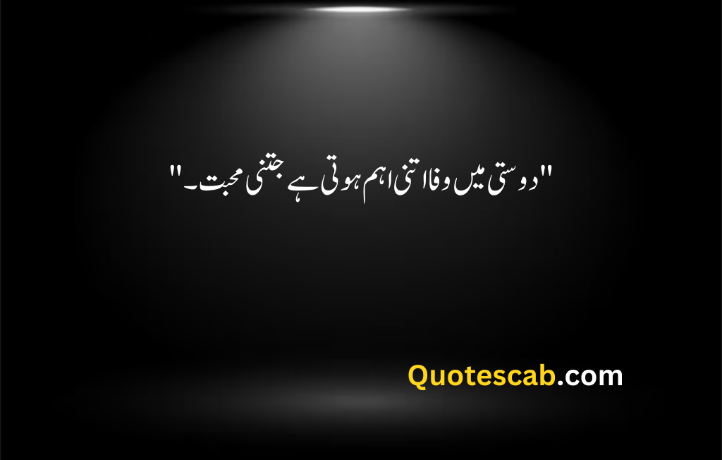 friendship quotes in urdu