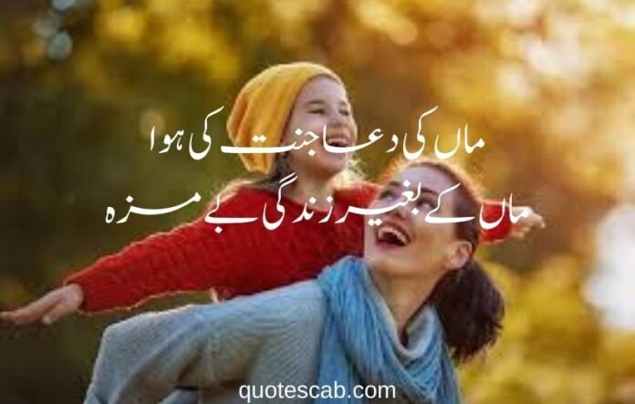 maa shayari in urdu 2 line​