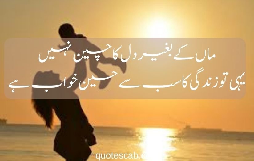 maa shayari in urdu 2 line​