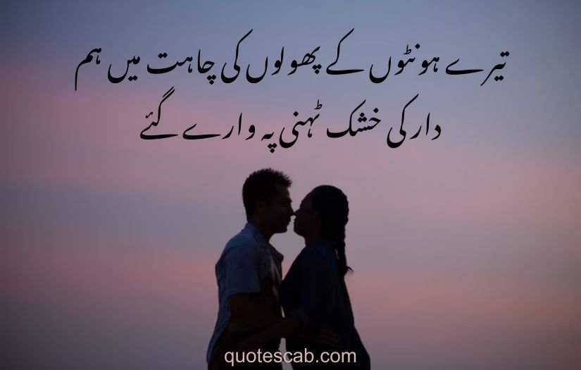 poetry in urdu 2 lines love