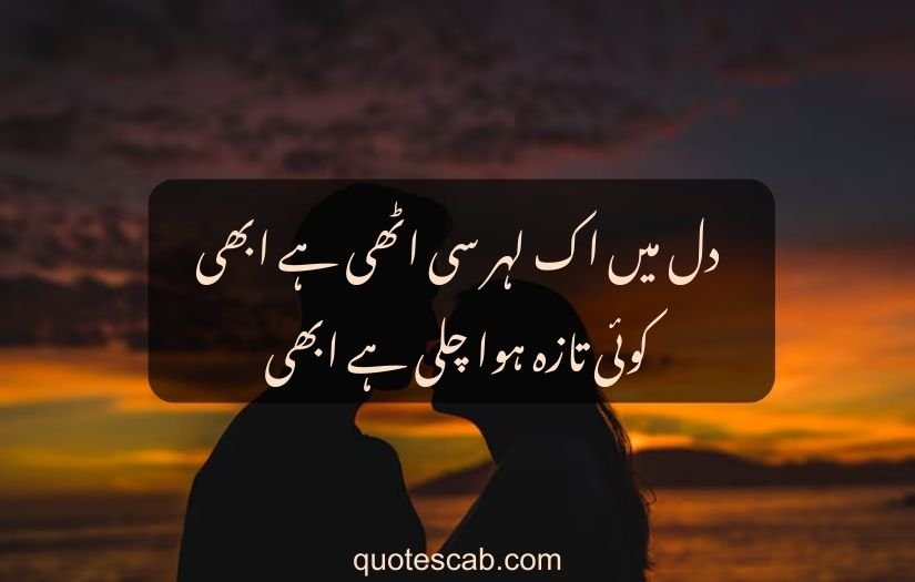 poetry in urdu 2 lines love