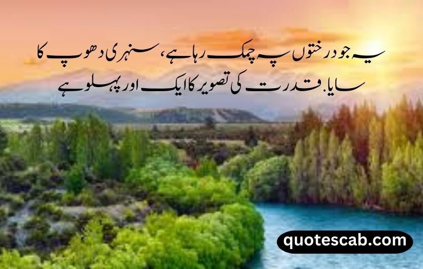 nature quotes in urdu