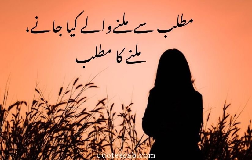 matlabi rishte quotes in urdu