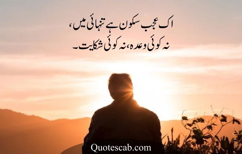 alone poetry in urdu