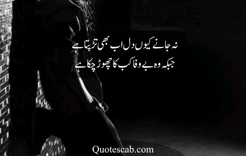 bewafa poetry in urdu text