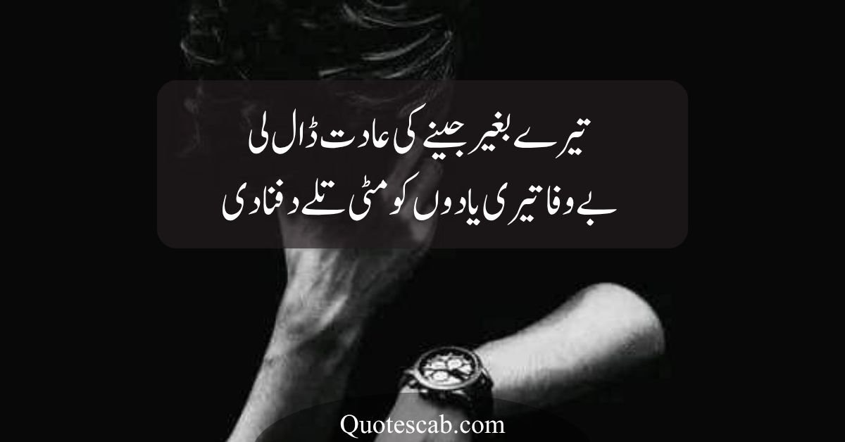 bewafa poetry in urdu text
