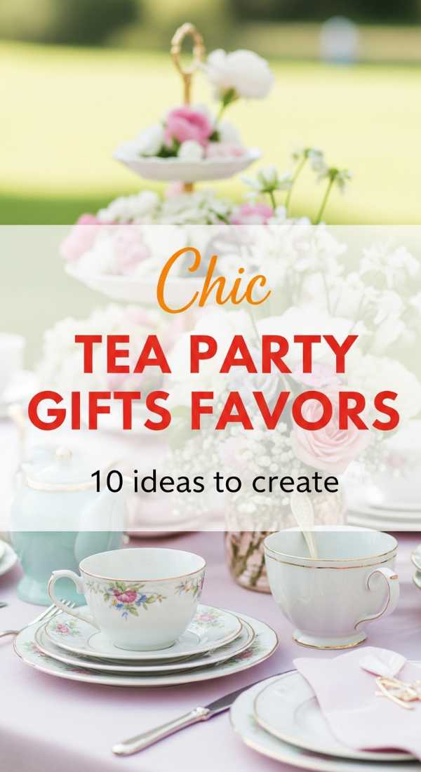 10 Chic Ideas To Create Tea Party Gifts Favors 69efa7bc6a59f