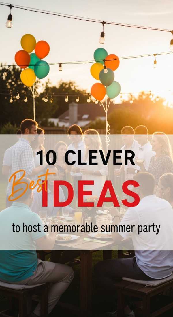 10 Clever Ideas To Host A Memorable Summer Party 69ee4b585c674