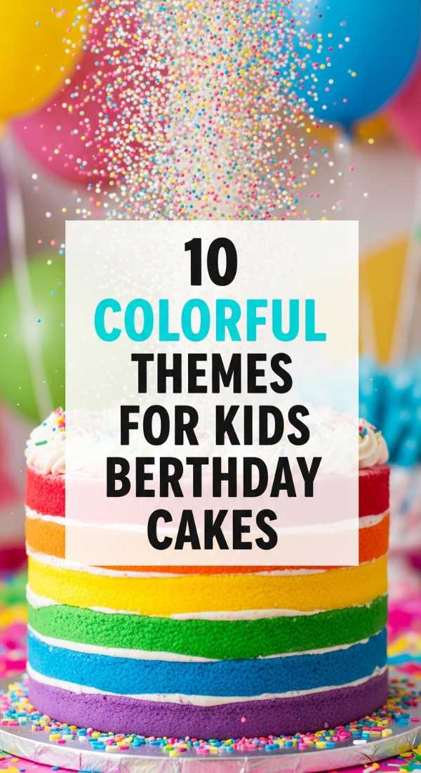 10 Colorful Themes For Kids Birthday Cakes 69edfa7f98f0c