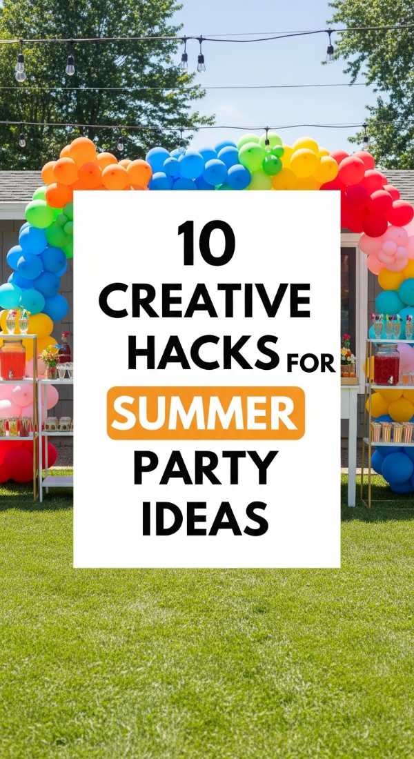 10 Creative Hacks For Summer Party Ideas 69ee54de3f164