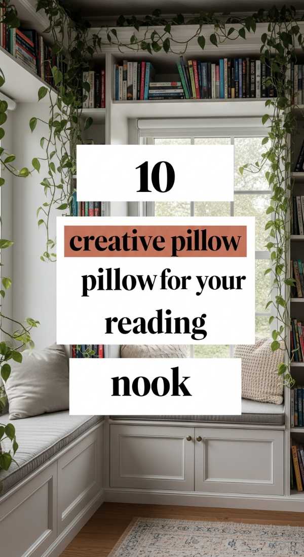 10 Creative Pillow Ideas For Your Reading Nook 69e9b109dc4d1