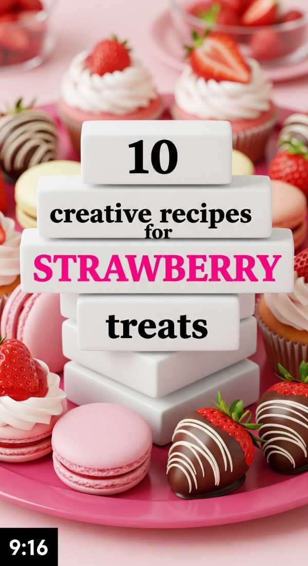 10 Creative Recipes For Strawberry Party Treats 69ee54e8c808e
