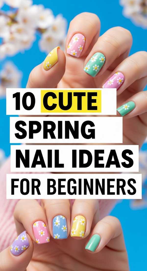 10 Cute Spring Nail Ideas For Beginners 69e3c0678a188