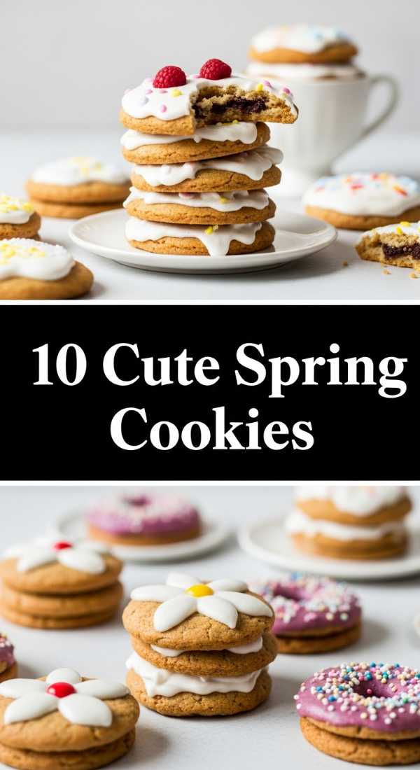 10 Decorated Spring Cookies Recipes You Must Bake 69f2520a8baa4