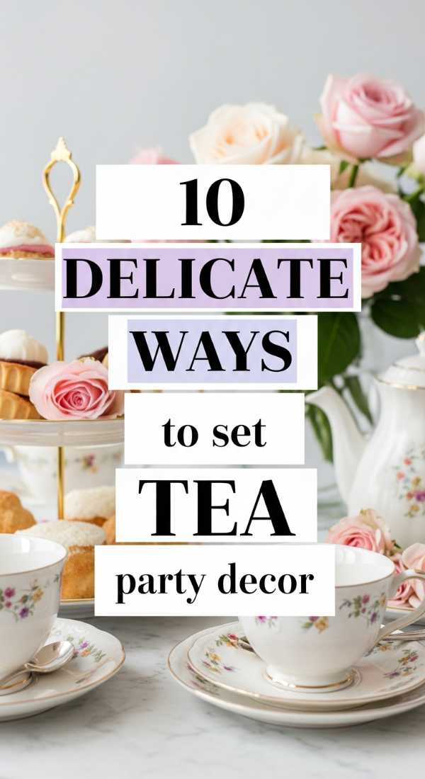 10 Delicate Ways To Set Tea Party Decor 69ee54e1e486c