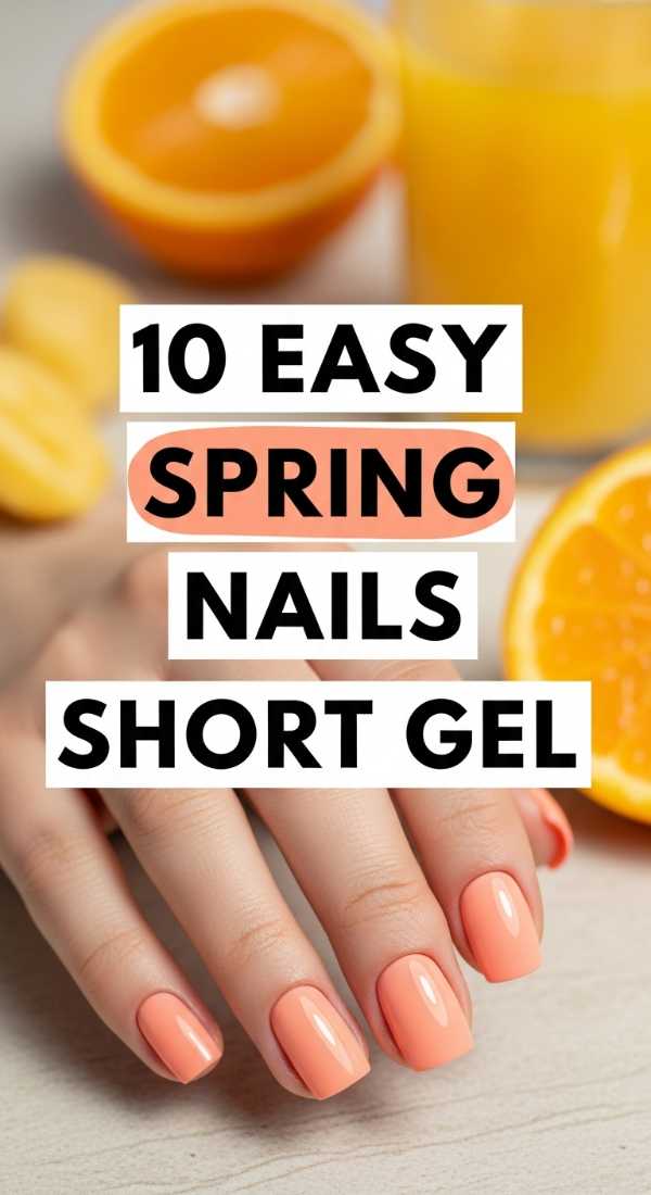 10 Easy Spring Nails Short Gel 69df1d4e97047