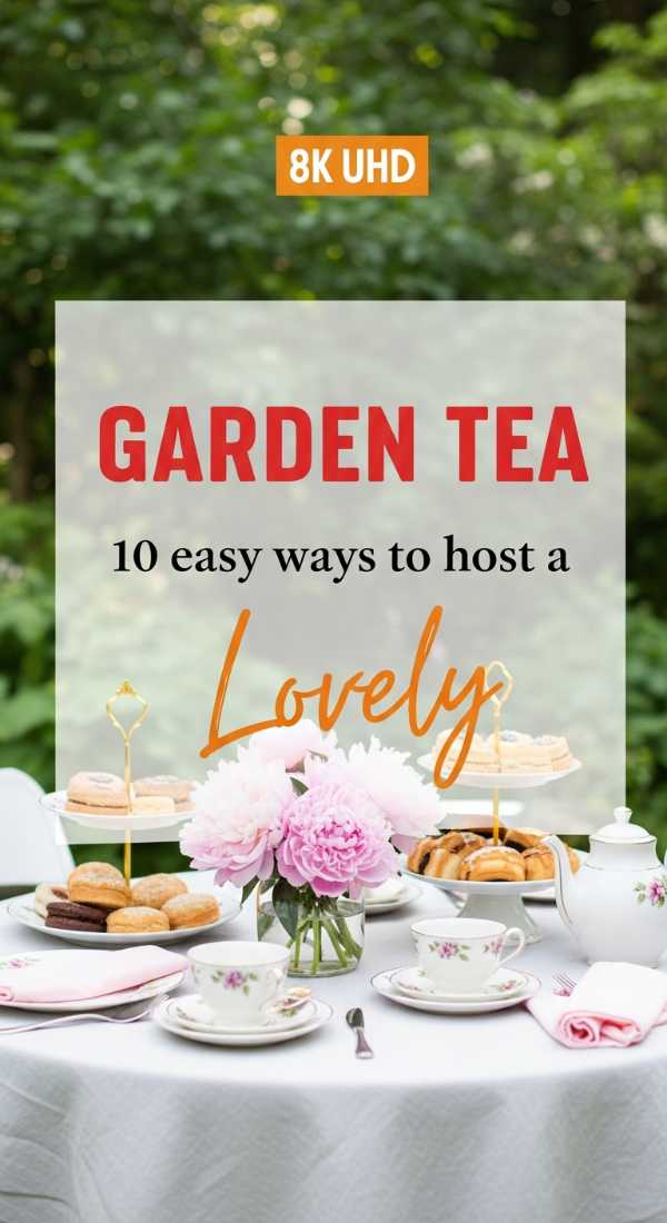 10 Easy Ways To Host A Garden Tea Party 69ecac898fc5b