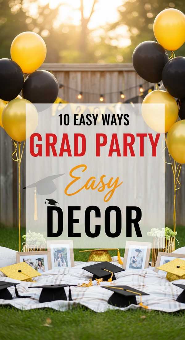 10 Easy Ways To Setup Grad Party Decor 69e4ae3387e48