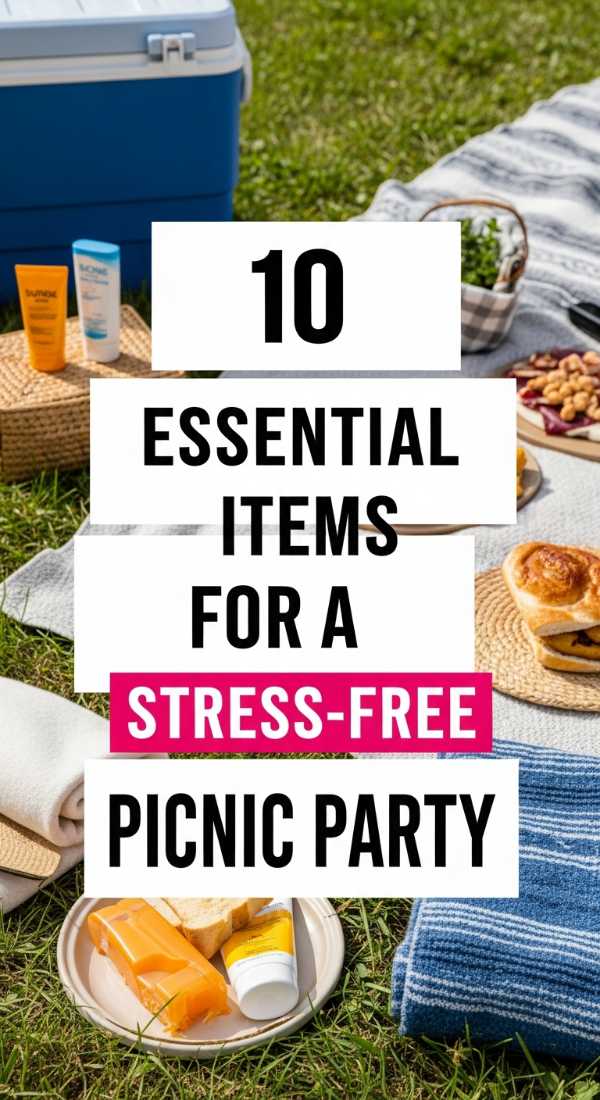 10 Essential Items For A Stress Free Picnic Party 69efae565ee27