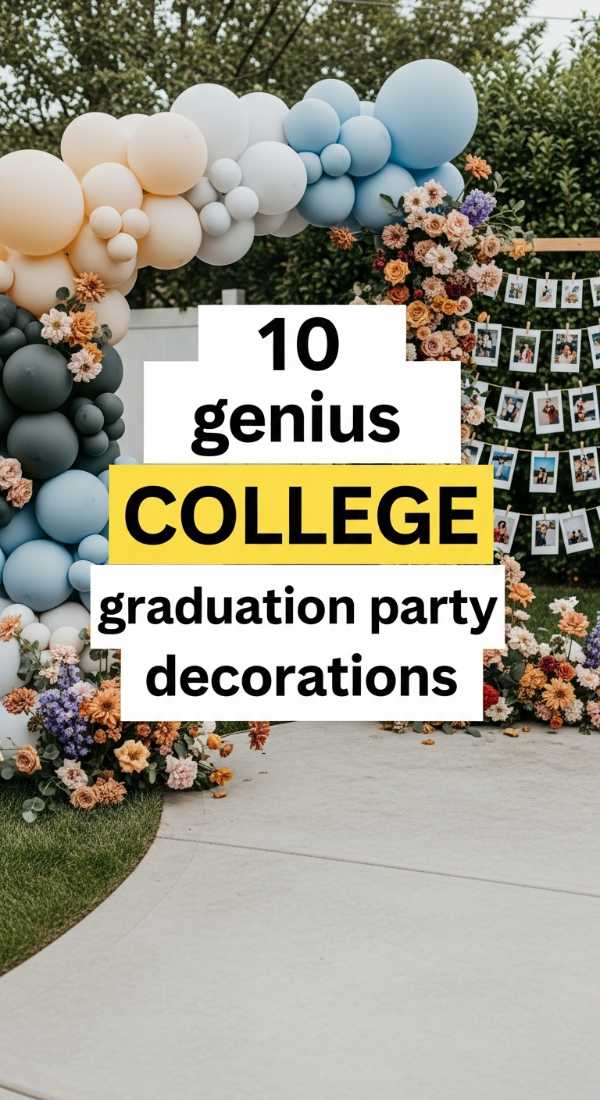 10 Genius College Graduation Party Decorations 69e32c4ca9b3e