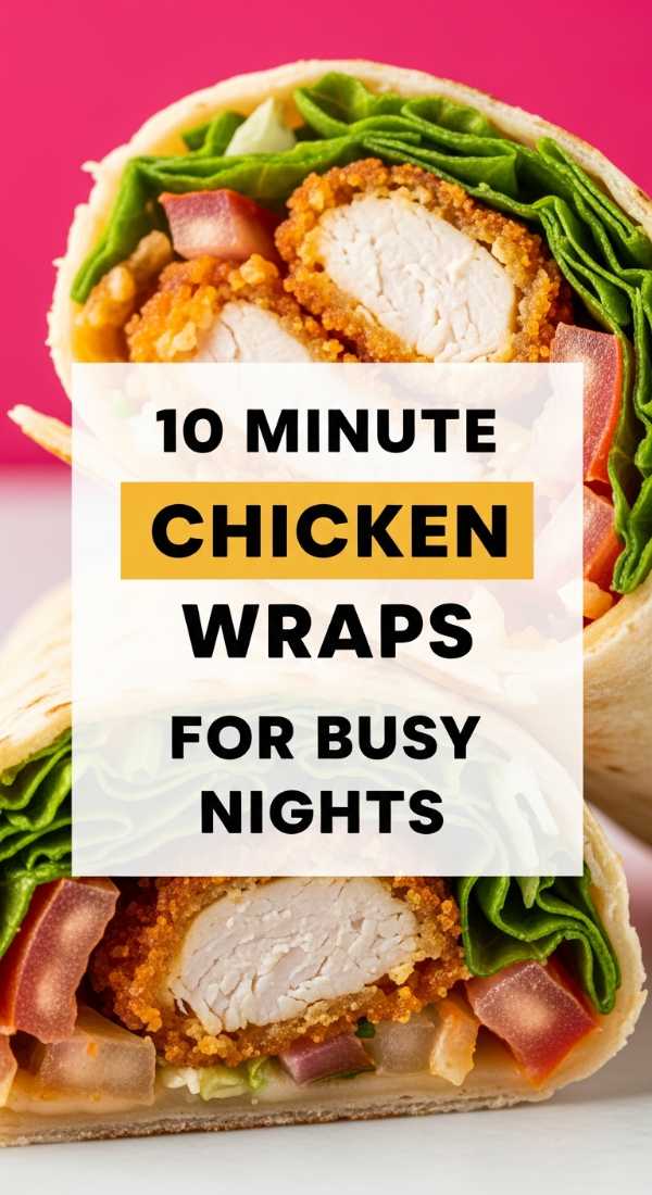 10 Minute Chicken Wraps For Busy Nights 69edf411727de