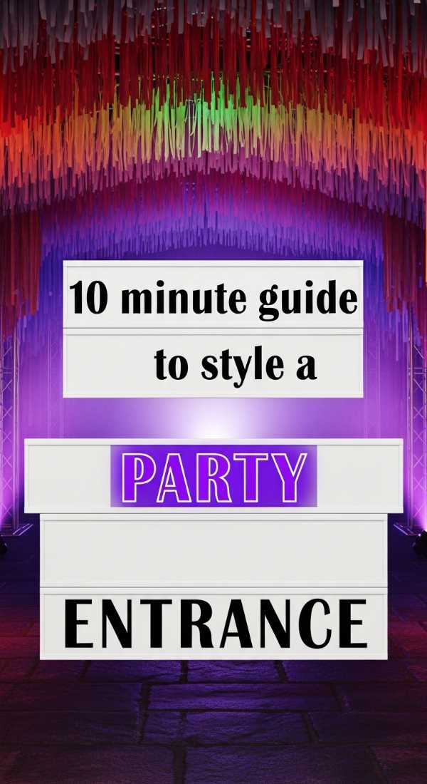 10 Minute Guide To Style A Party Entrance 69f1a941096bd