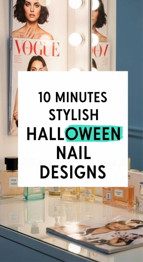 10 Minutes For Stylish Halloween Nail Designs 69e52510ecdf0