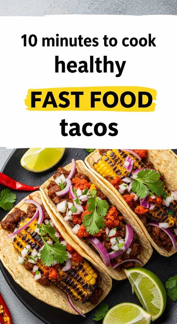 10 Minutes To Cook Healthy Fast Food Tacos 69edf41536e65