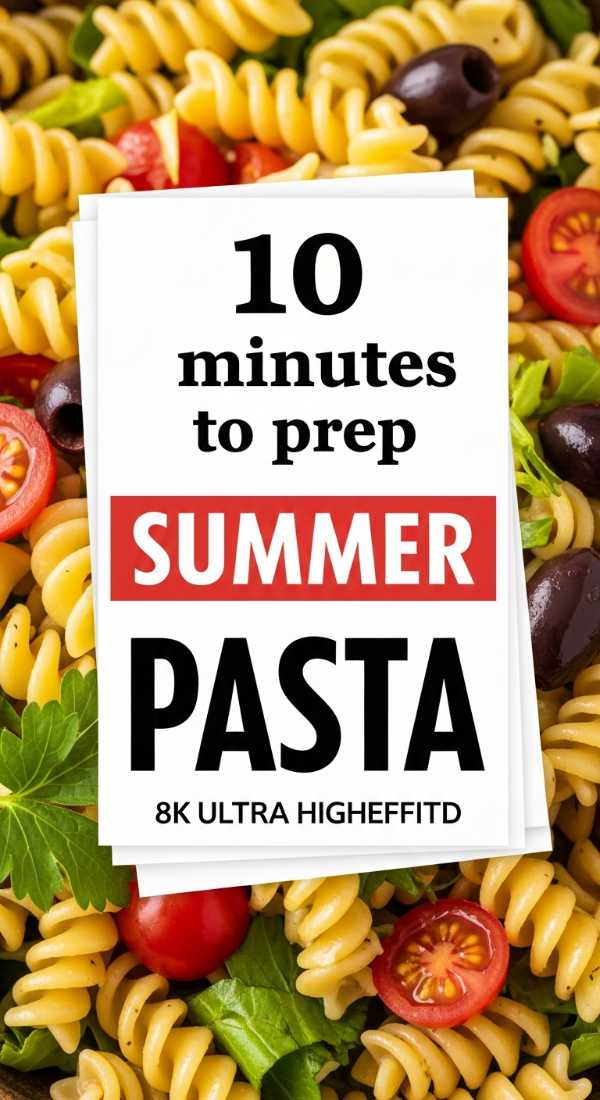 10 Minutes To Prep Summer Pasta Salad 69e70c01d76f6