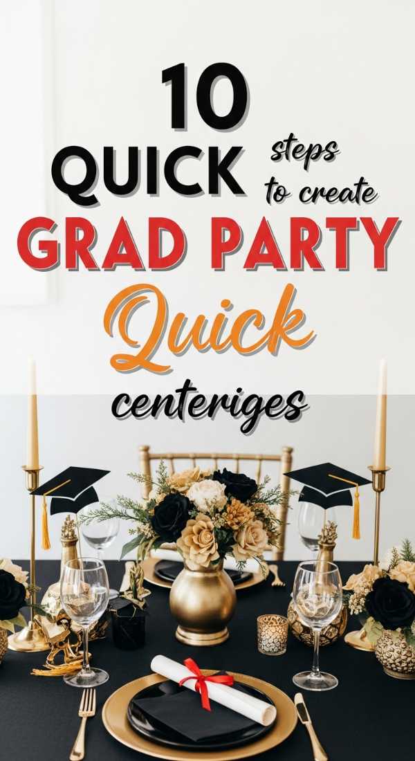 10 Quick Steps To Create Graduation Party Centerpieces 69e605ca98631
