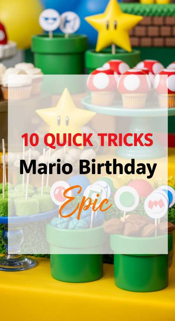10 Quick Tricks To Plan A Super Mario Birthday Party 69ecac8012ce8