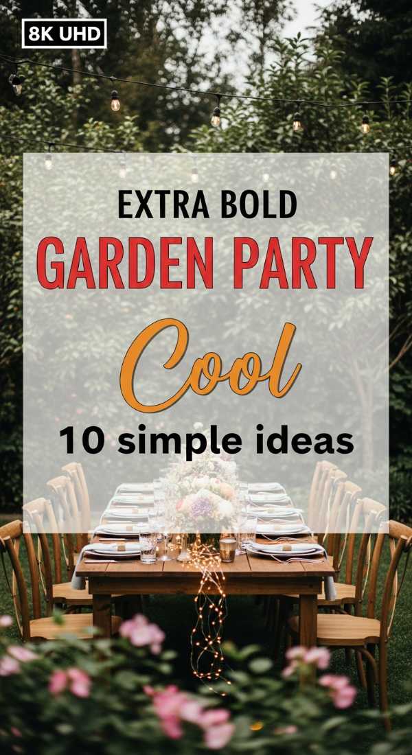 10 Simple Ideas For Garden Party Decor 69ee4b4ad3b36