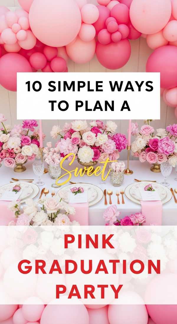 10 Simple Ways To Plan A Pink Graduation Party 69e9f807bd0cb
