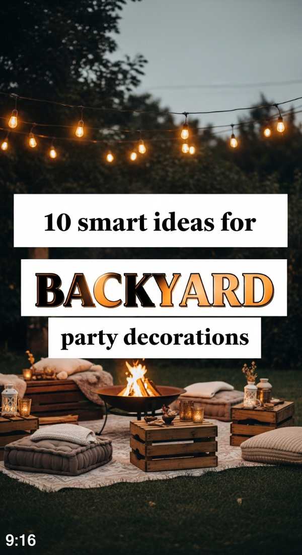 10 Smart Ideas For Backyard Party Decorations 69e60f3fd5b9a
