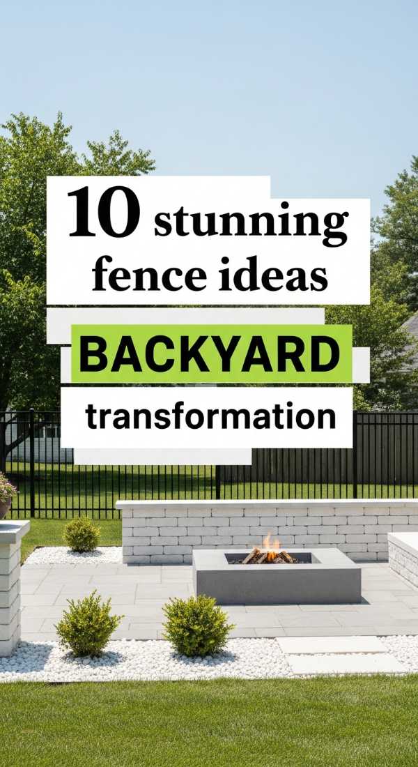 10 Stunning Fence Ideas Backyard Transformation 69f0ed899246f