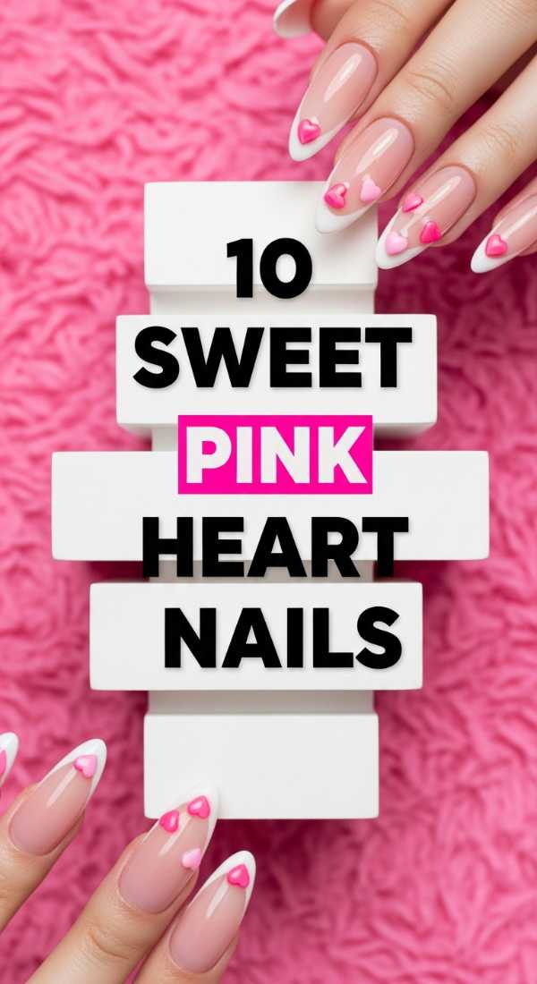 10 Sweet Pink Heart Nails 69df1d506e07e