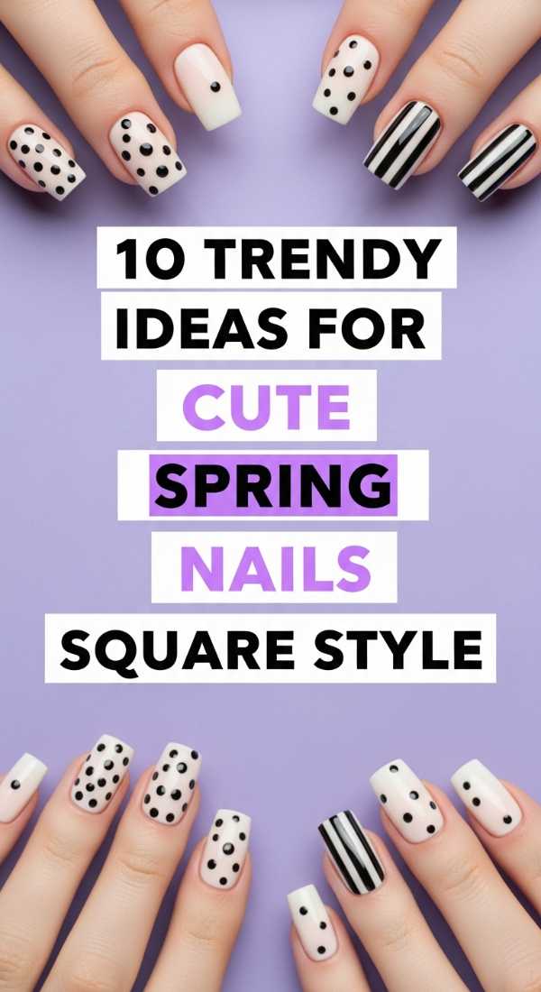 10 Trendy Ideas For Cute Spring Nails Square Style 69efb15766a56