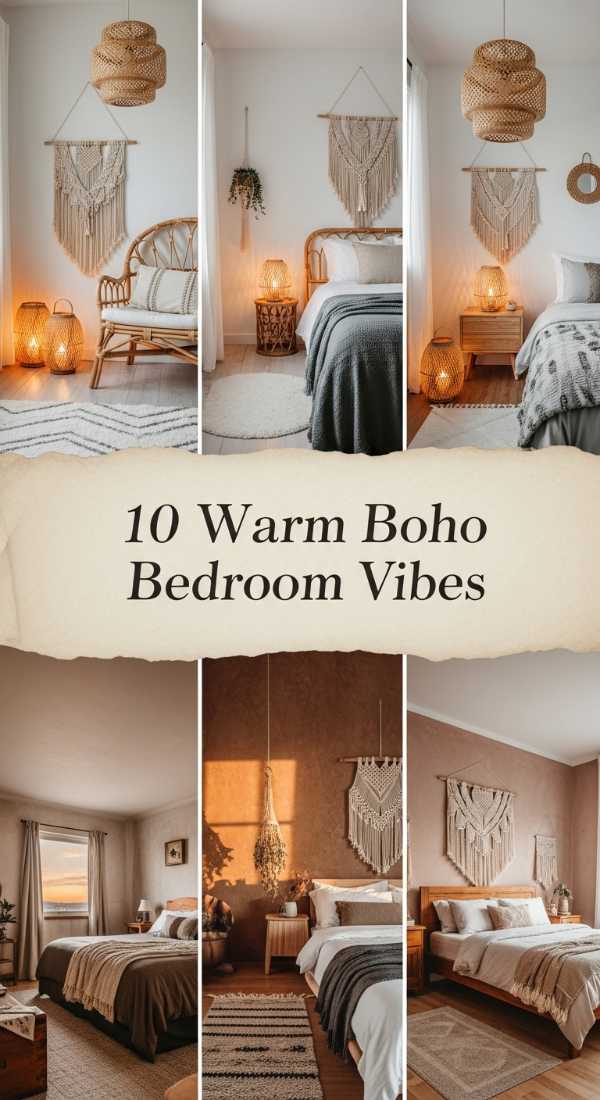 10 Warm Boho Bedroom Vibes 69f26a5e6e564