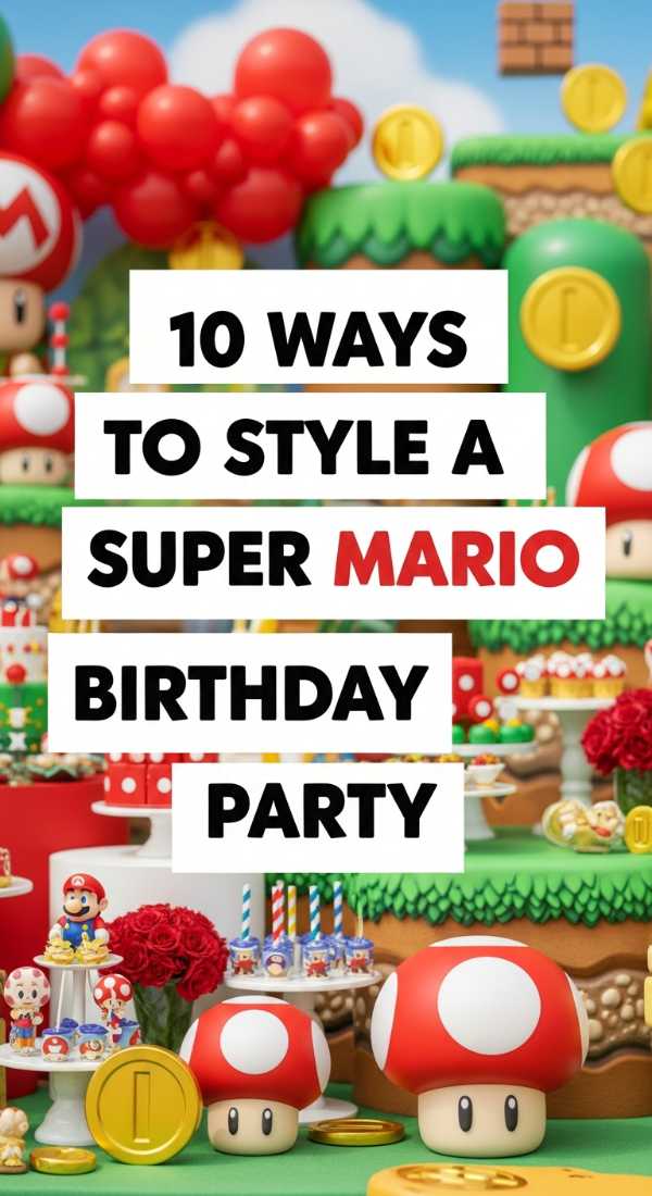 10 Ways To Style A Super Mario Birthday Party 69ecb088c1db0