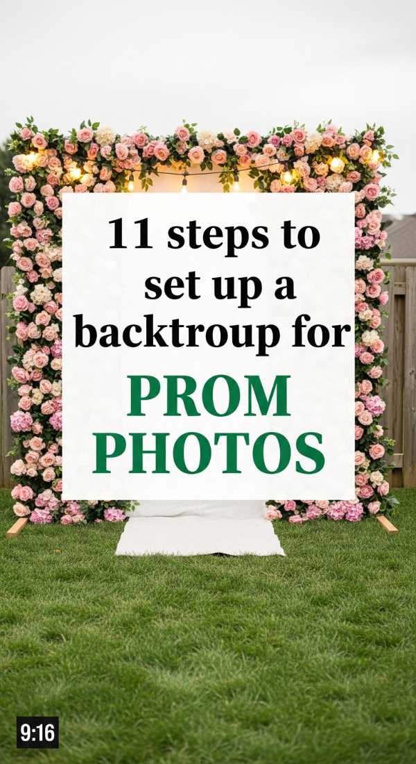 11 Steps To Set Up A Backdrop For Prom Photos 69ecb08737e3d