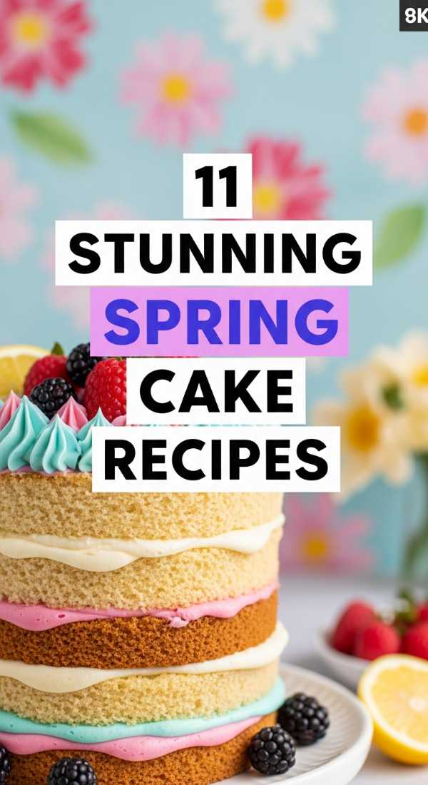 11 Stunning Spring Cake Recipes 69de7f160789c