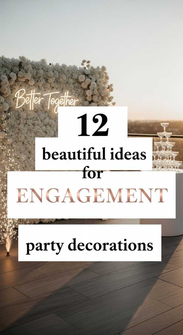 12 Beautiful Ideas For Engagement Party Decorations 69f1a9367ac6f