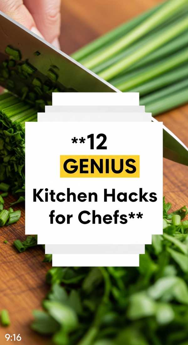 Modern Flavors, Timeless Skills: A Guide to Kitchen Mastery 12 Genius Kitchen Hacks For Chefs 69de7f0e68844