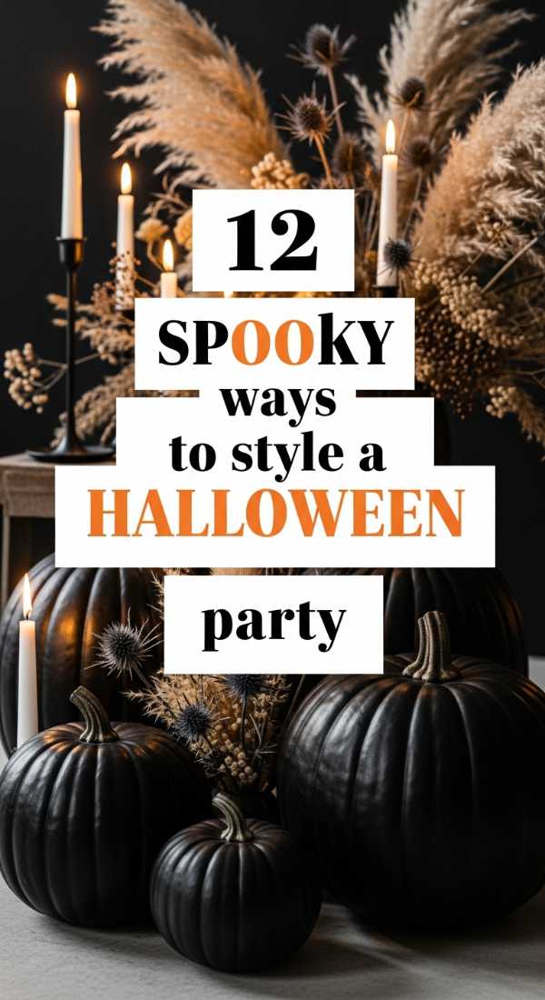 12 Spooky Ways To Style A Halloween Party 69ee54e5e4e0c