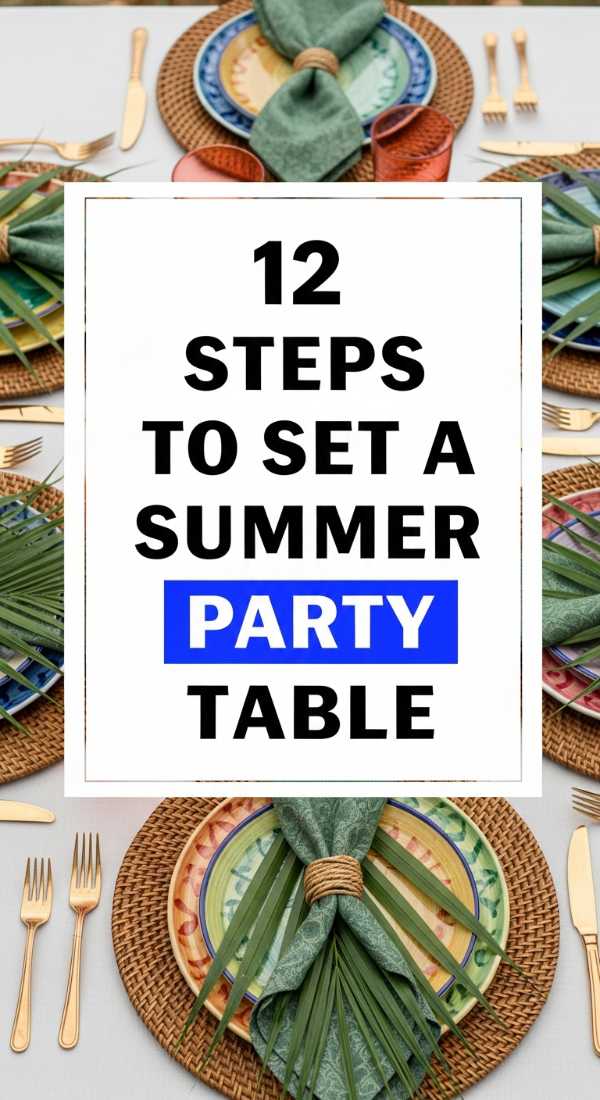 12 Steps To Set A Summer Party Table 69ee54dfe4358