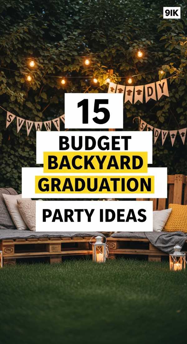 15 Budget Backyard Graduation Party Ideas 69eb961915f73