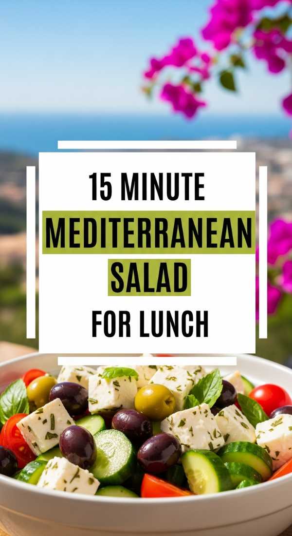15 Minute Mediterranean Salad For Lunch 69edf41329187